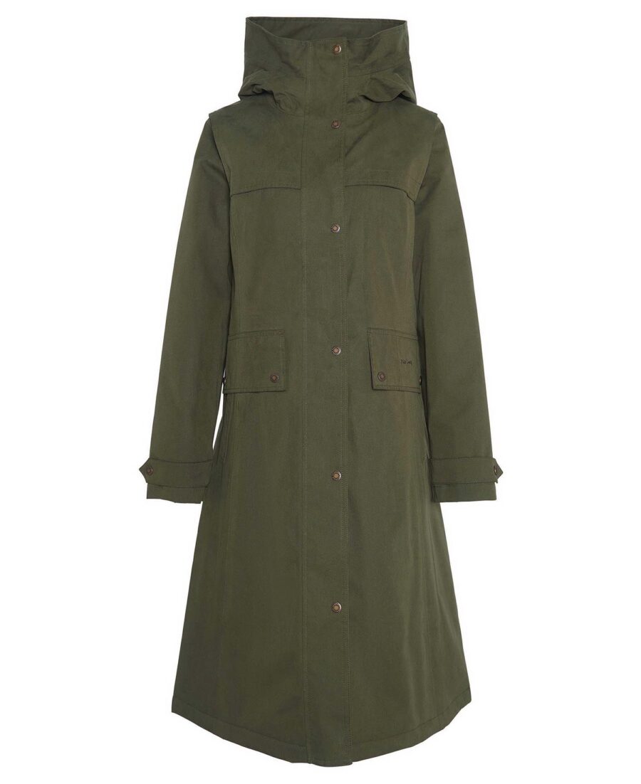 Barbour Redway Waterproof Jacket-Olive/Classic Tartan