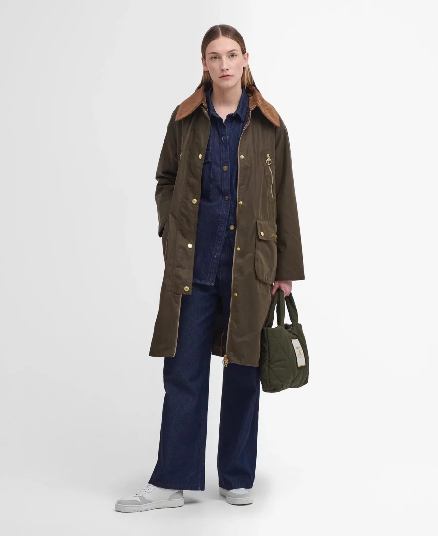 Barbour Ebberston Wax Jacket-Beech/Classic