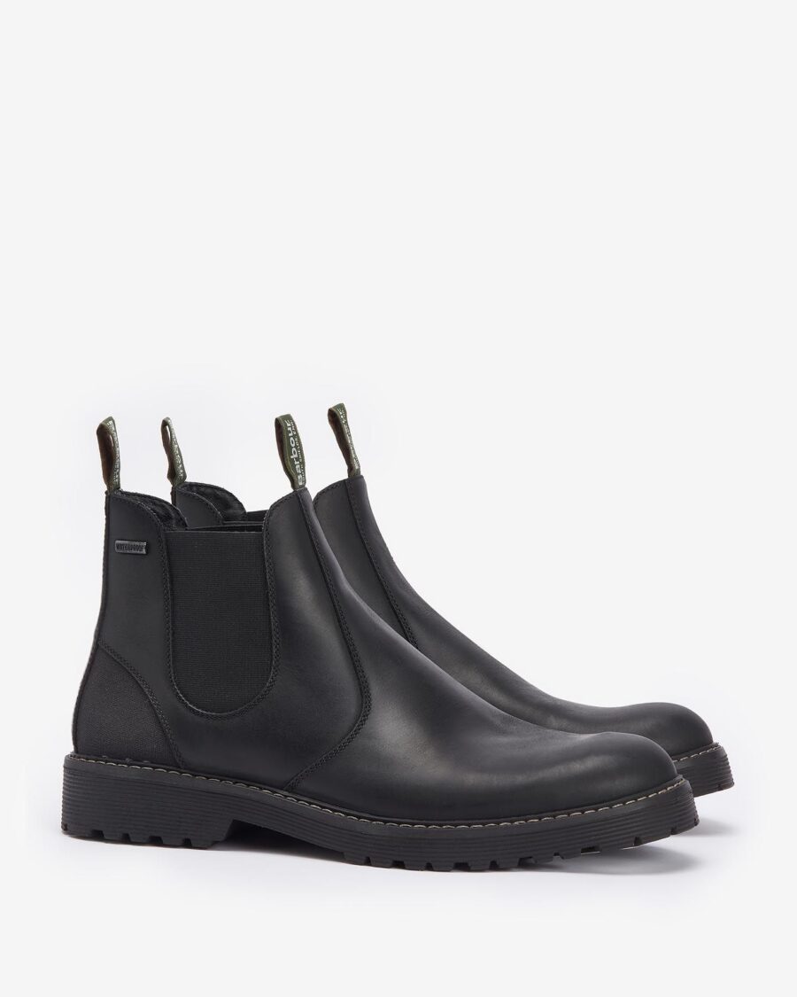 Barbour Patton Chelsea Boots- Black