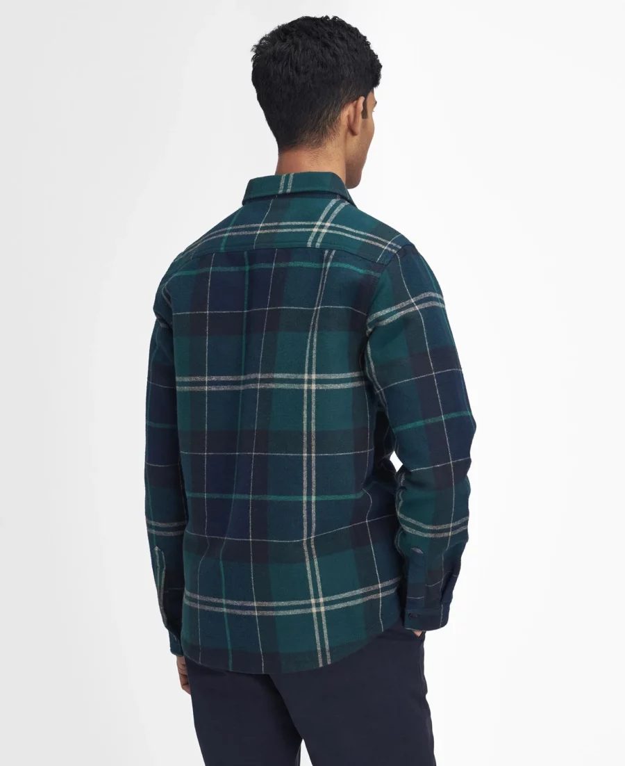 Barbour Tartan Cannich Overshirt- Green Loch