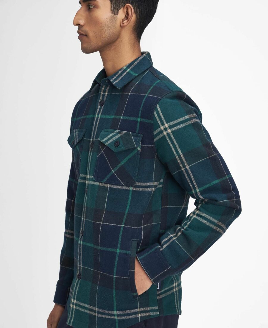 Barbour Tartan Cannich Overshirt- Green Loch