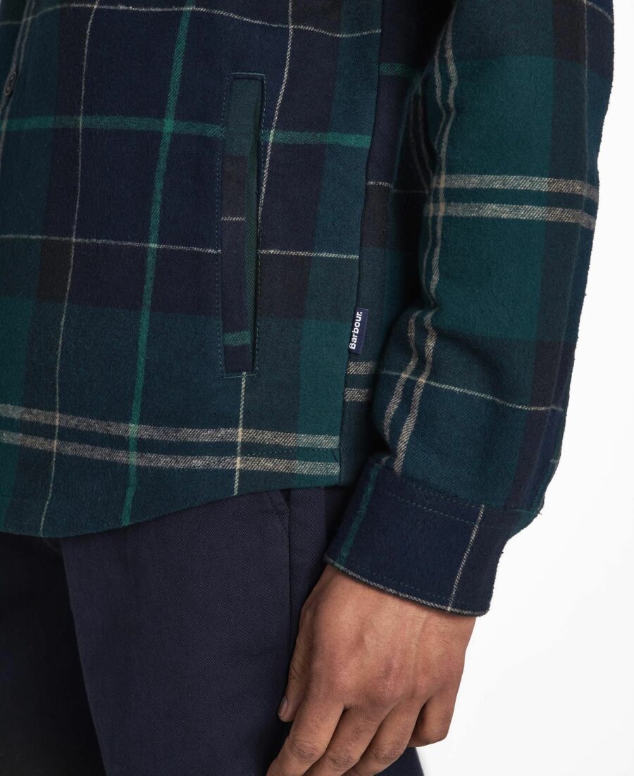 Barbour Tartan Cannich Overshirt- Green Loch