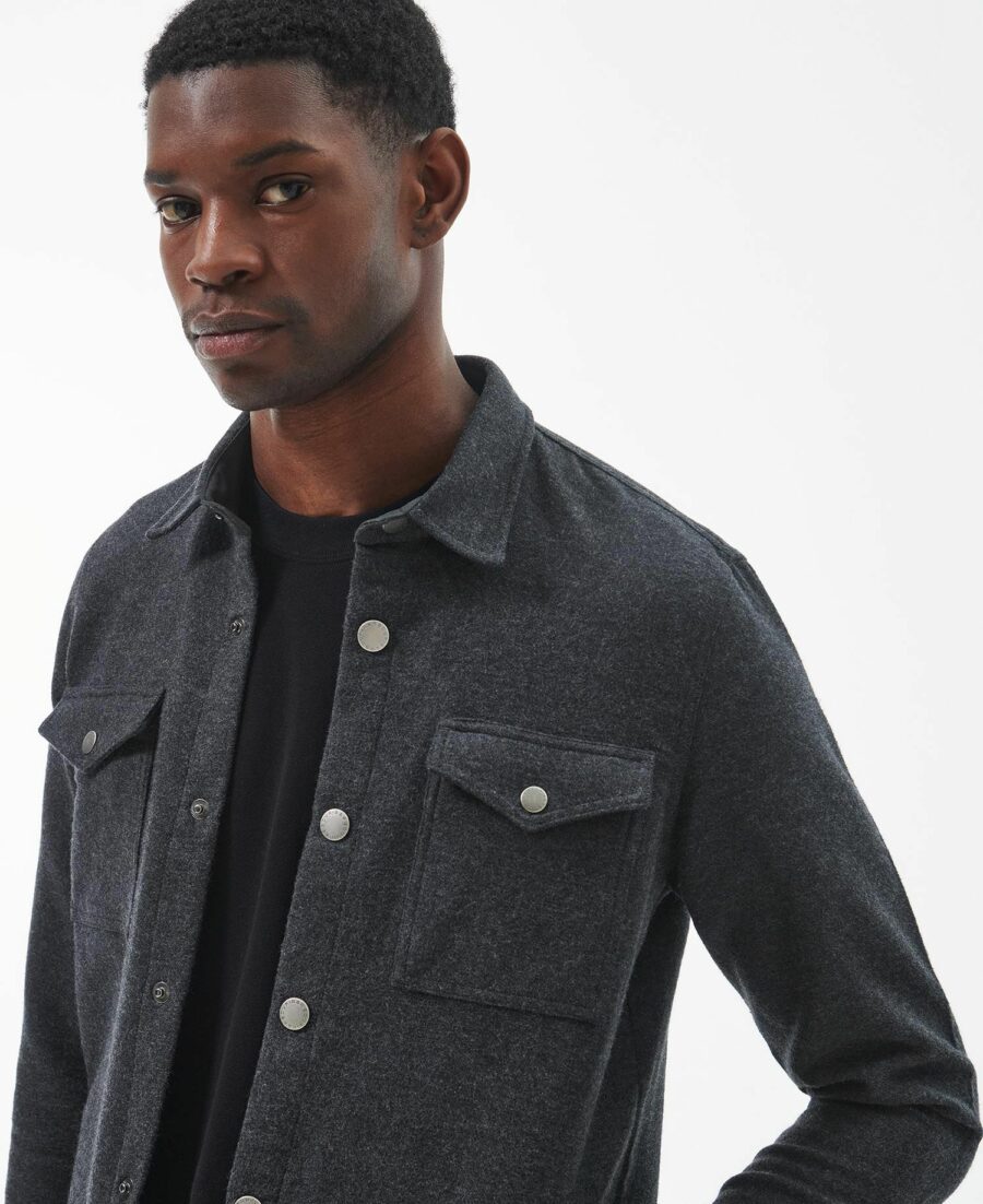 Barbour Carrbridge Overshirt-Smoke Marl