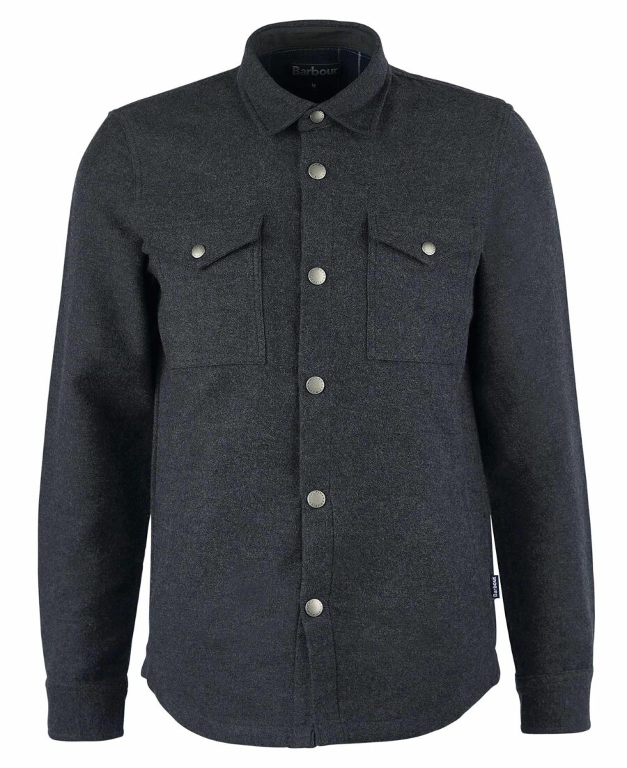 Barbour Carrbridge Overshirt-Smoke Marl