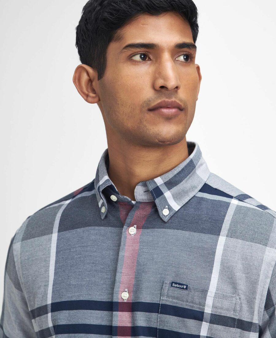 Barbour Dunoon Tailored Shirt- Blue Granite