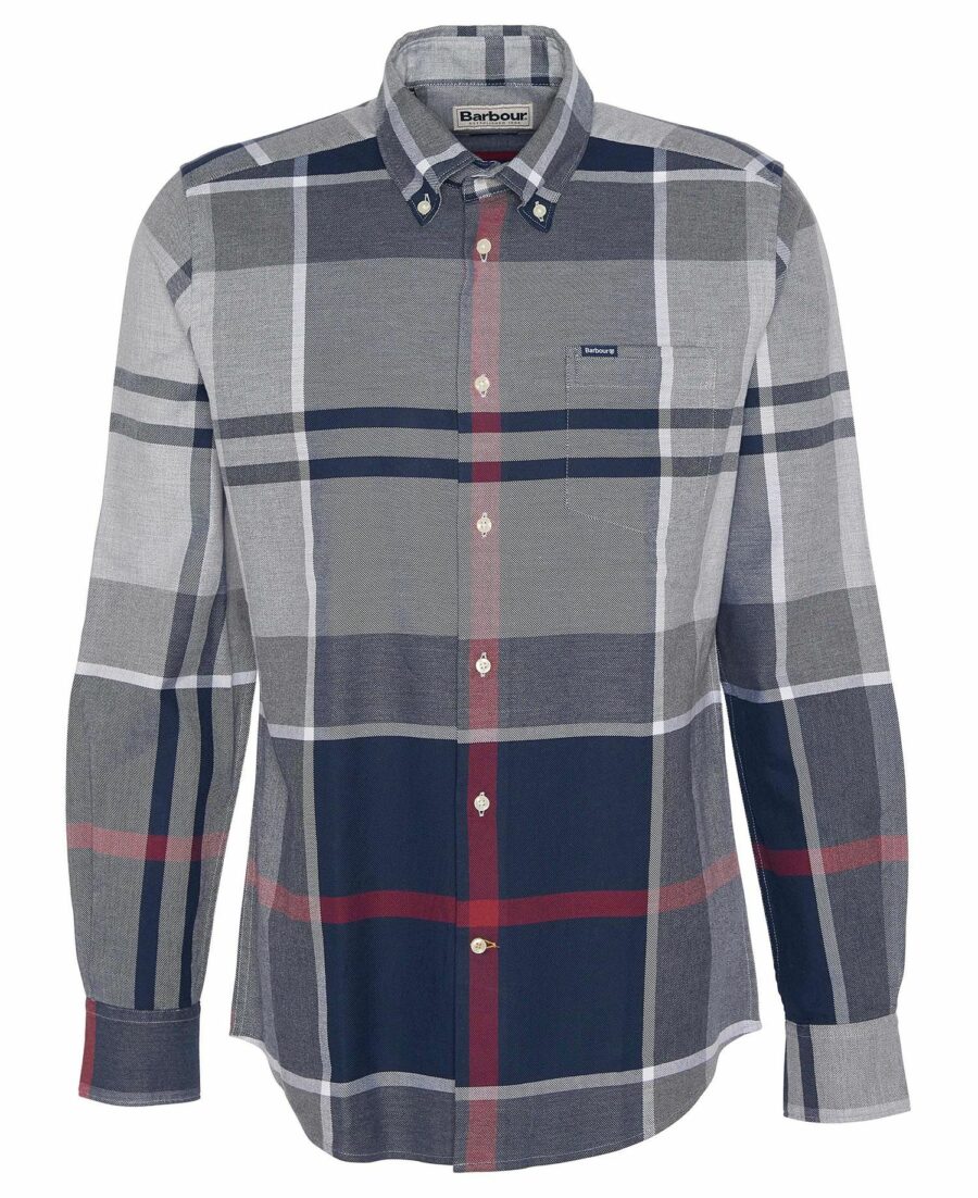 Barbour Dunoon Tailored Shirt- Blue Granite