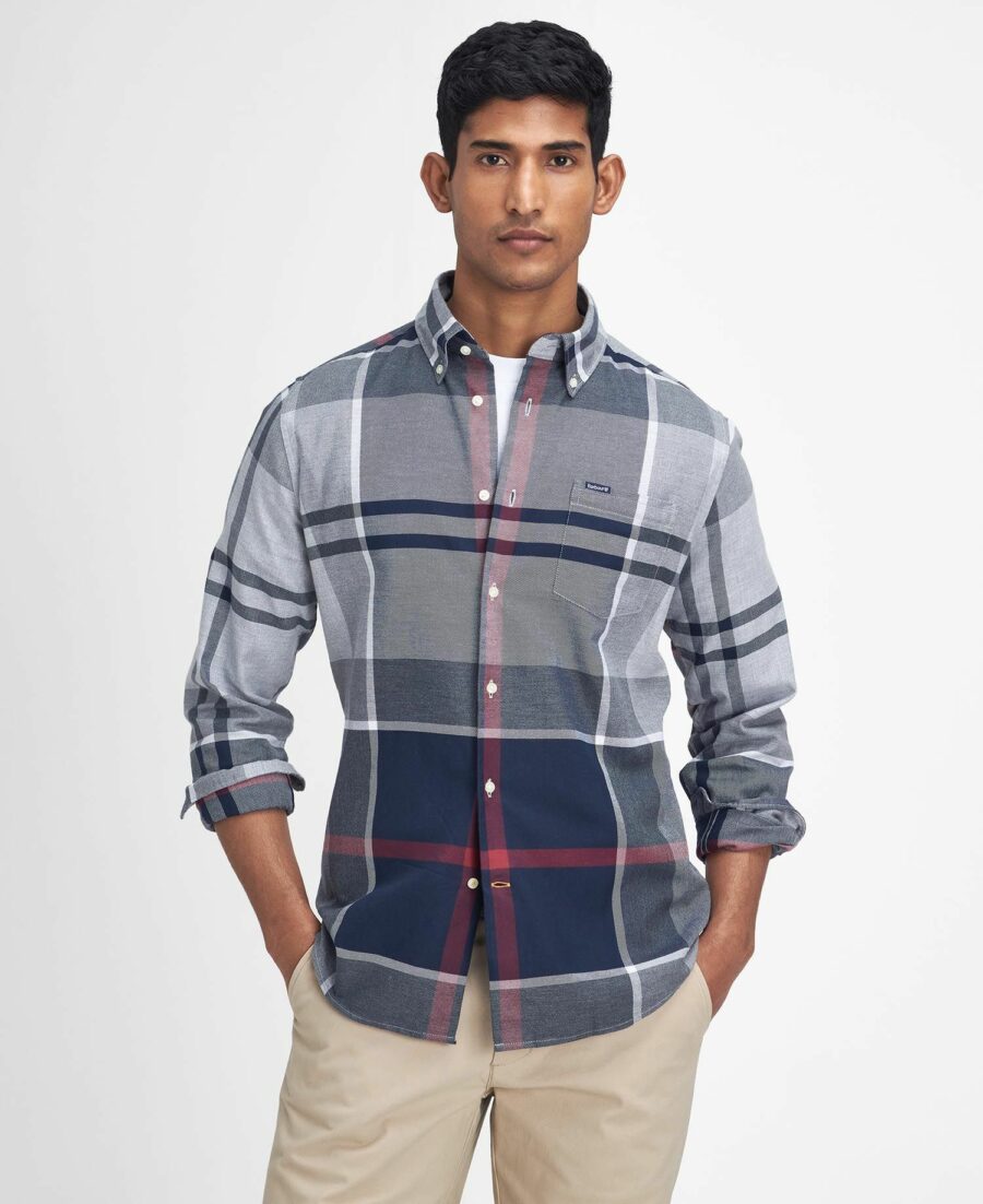 Barbour Dunoon Tailored Shirt- Blue Granite