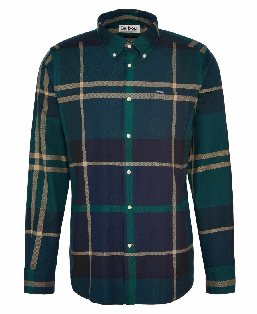 Barbour Dunoon Tailored Shirt- Green Loch