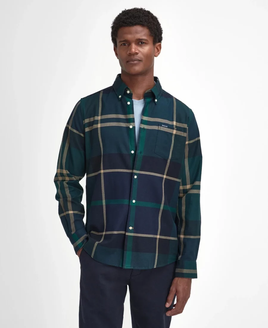 Barbour Dunoon Tailored Shirt- Green Loch