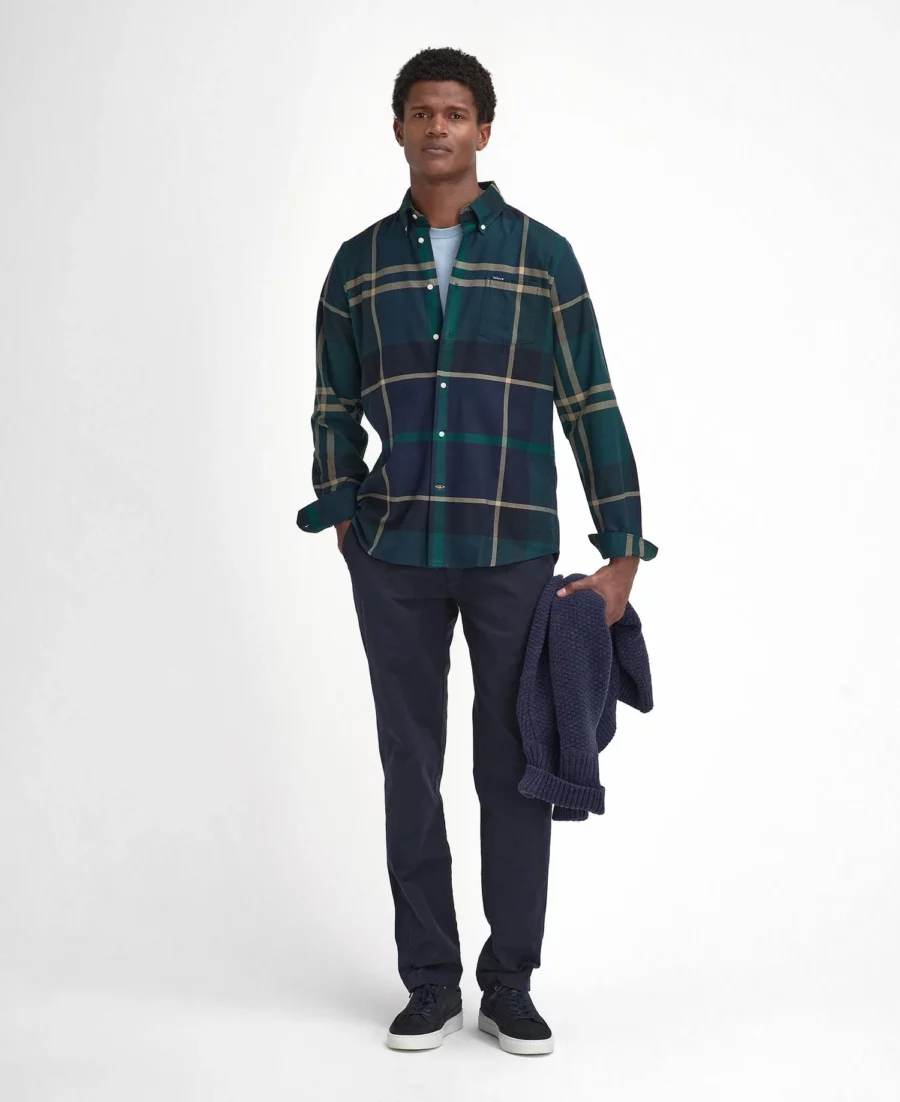 Barbour Dunoon Tailored Shirt- Green Loch