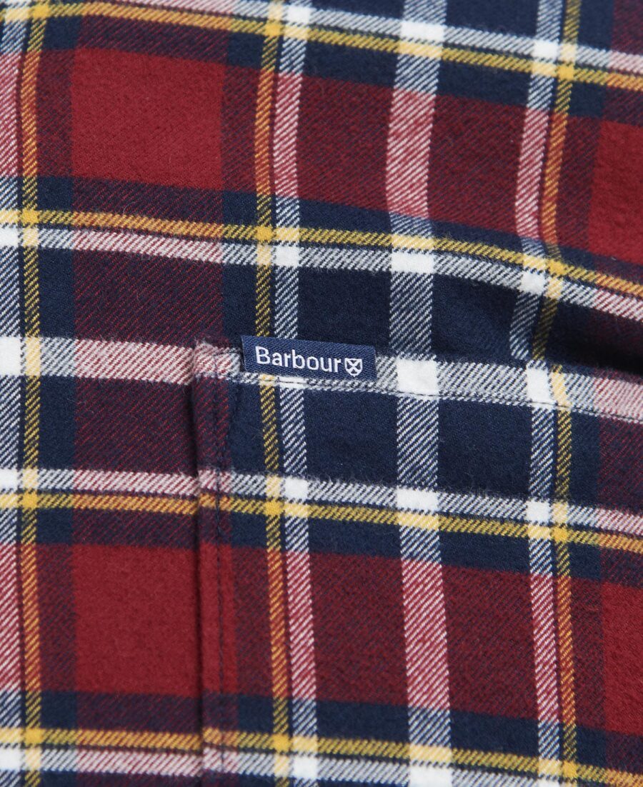 Barbour Betsom Tailored Shirt-Dark Red