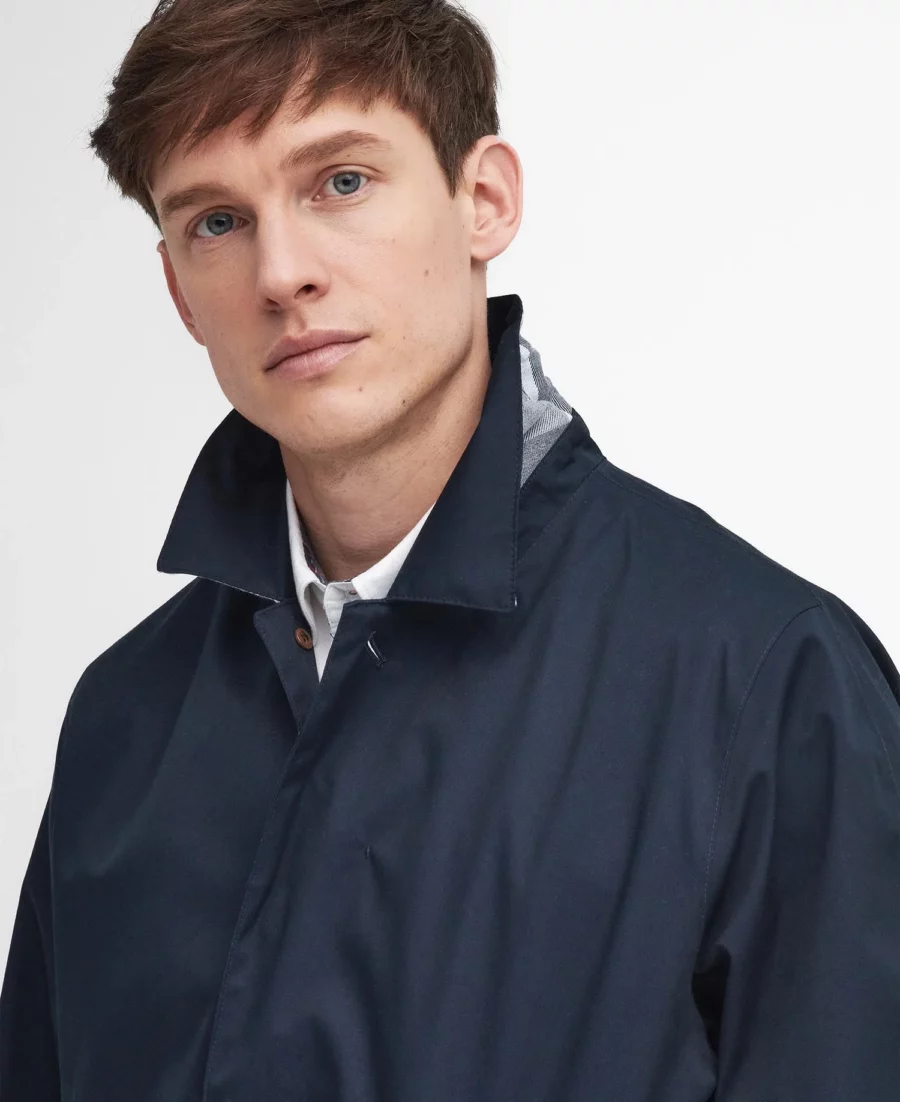 Barbour Lorden Waterproof Jacket-Navy/Blue Granite