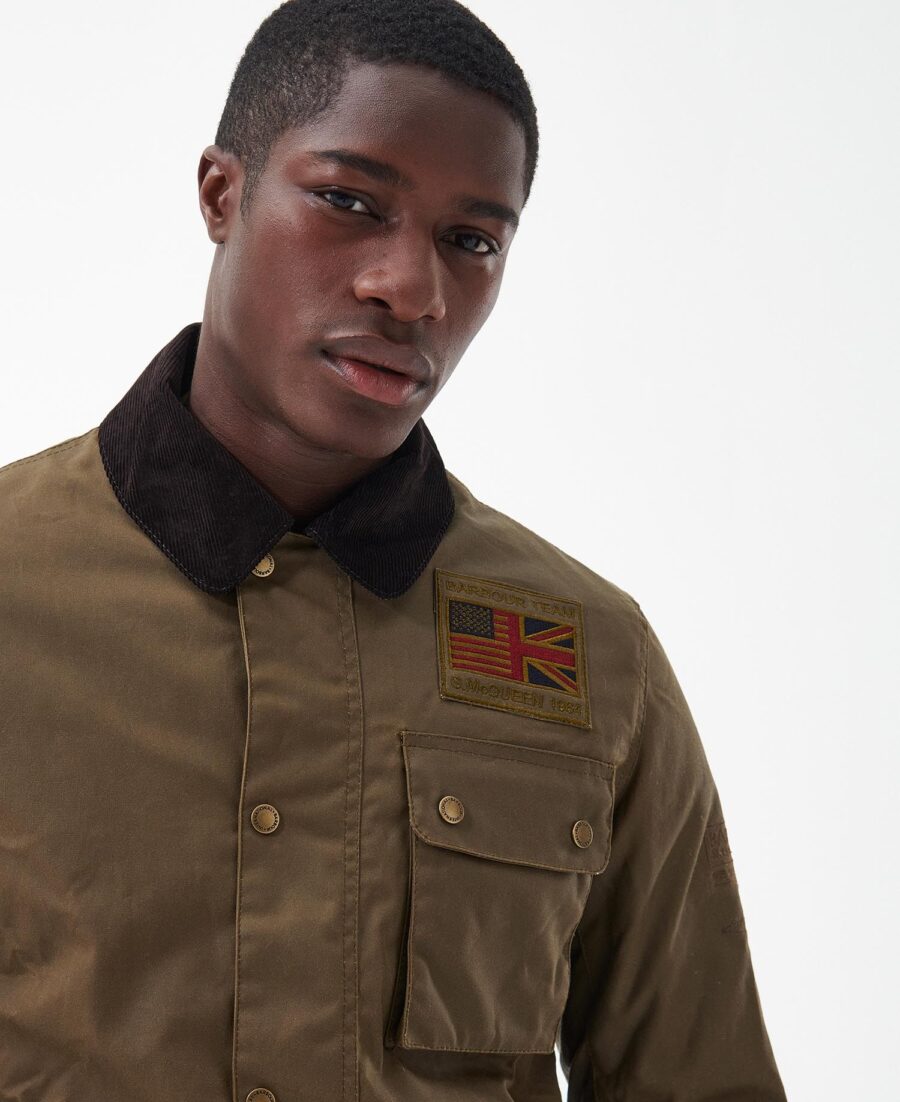 B.Intl SMQ Workers Wax Jacket-Sand