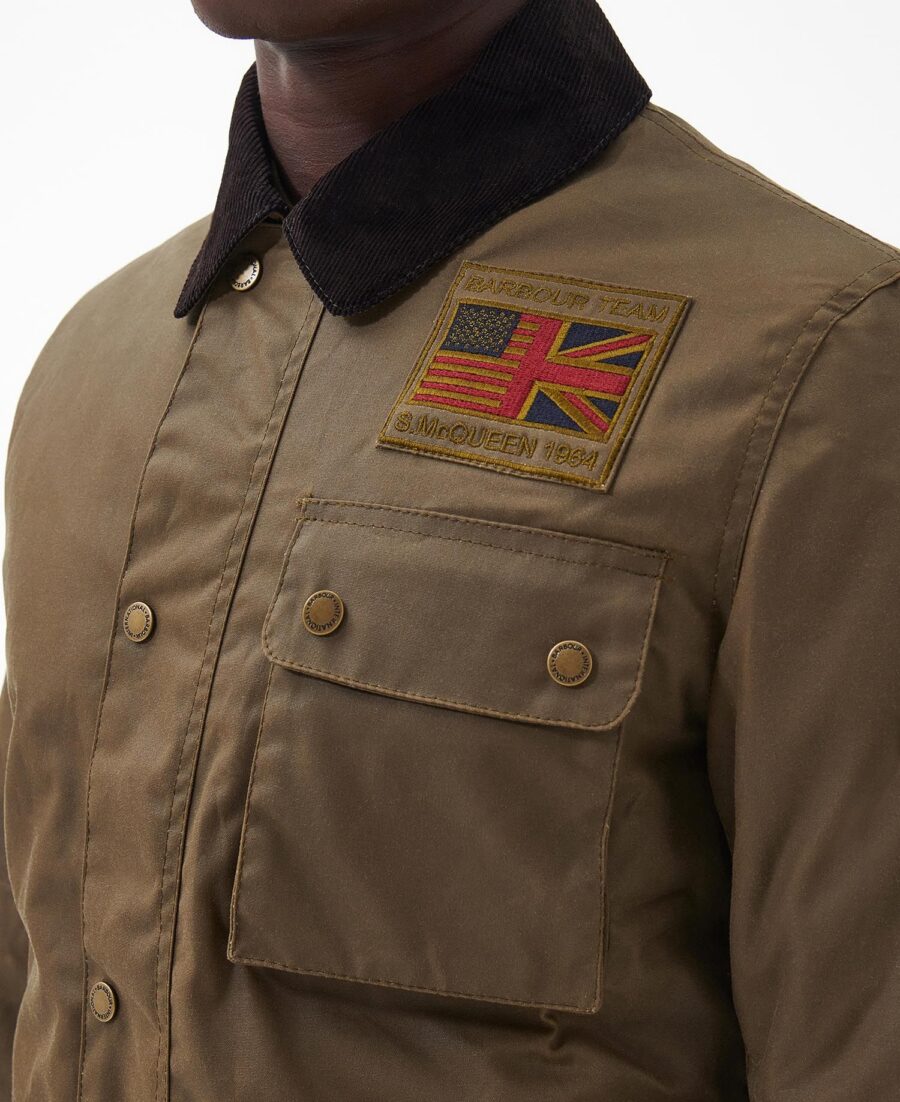 B.Intl SMQ Workers Wax Jacket-Sand