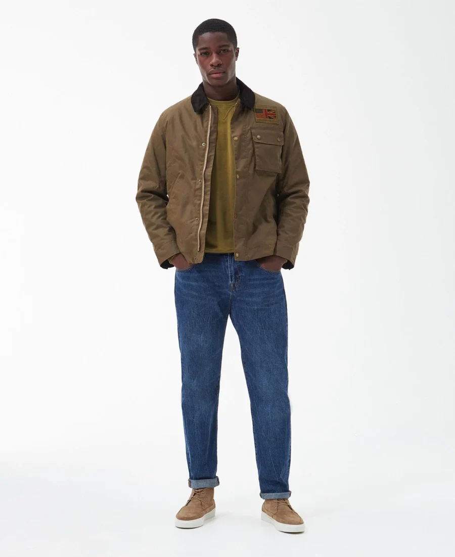 B.Intl SMQ Workers Wax Jacket-Sand