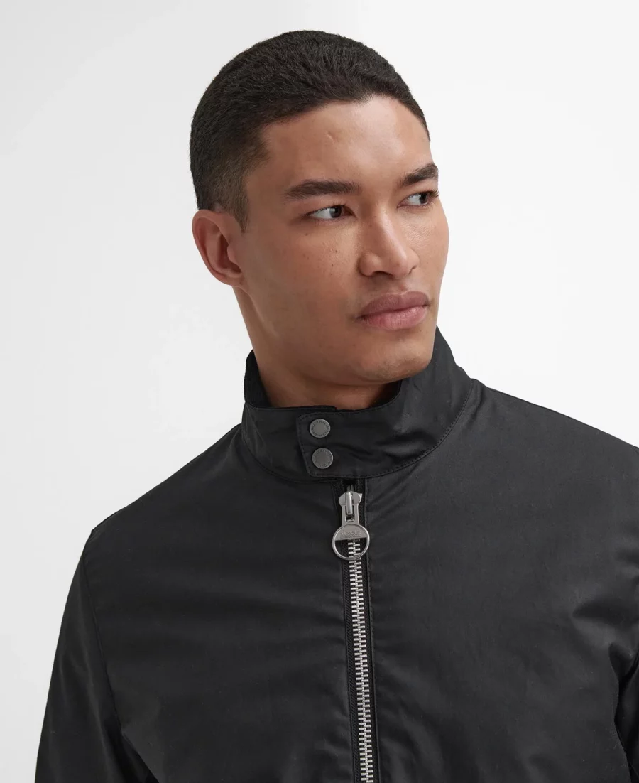 B.Intl Lutlaw Harrington Wax Jacket-Black