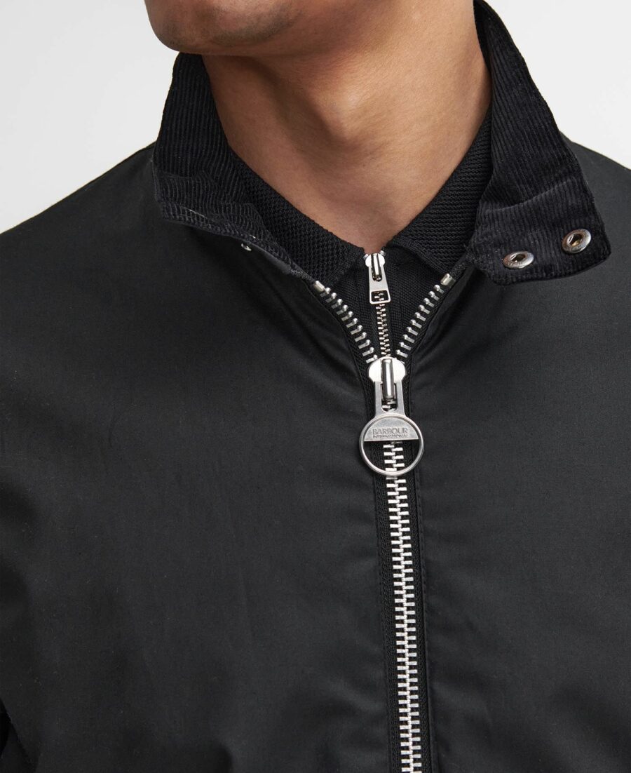 B.Intl Lutlaw Harrington Wax Jacket-Black