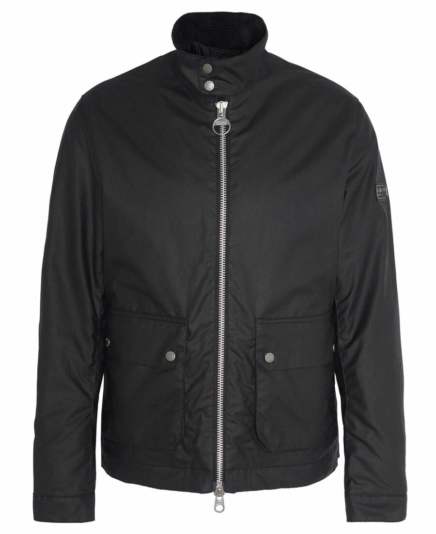 B.Intl Lutlaw Harrington Wax Jacket-Black