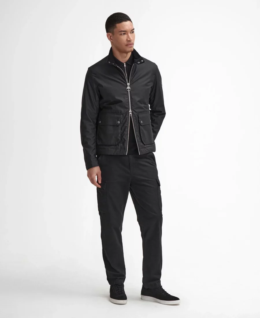 B.Intl Lutlaw Harrington Wax Jacket-Black