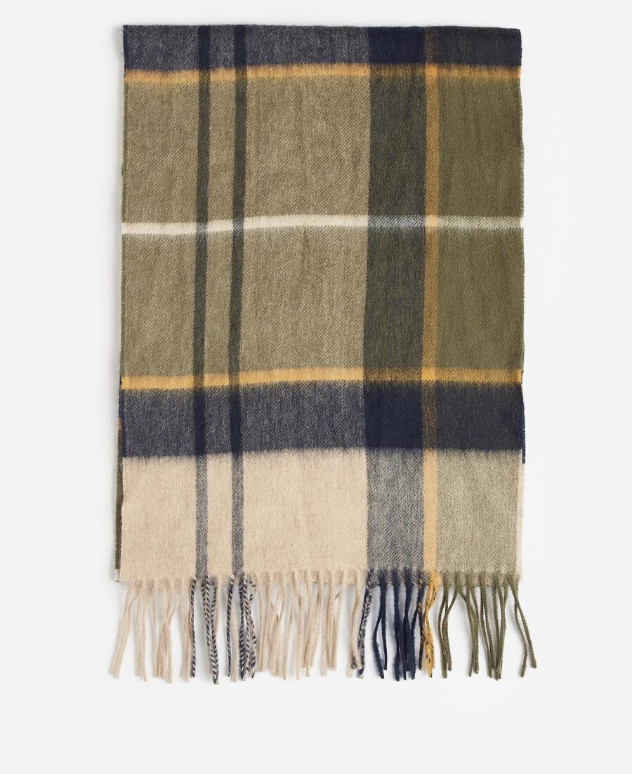 Barbour Carrbridge Tartan Scarf- Forest Mist Tartan