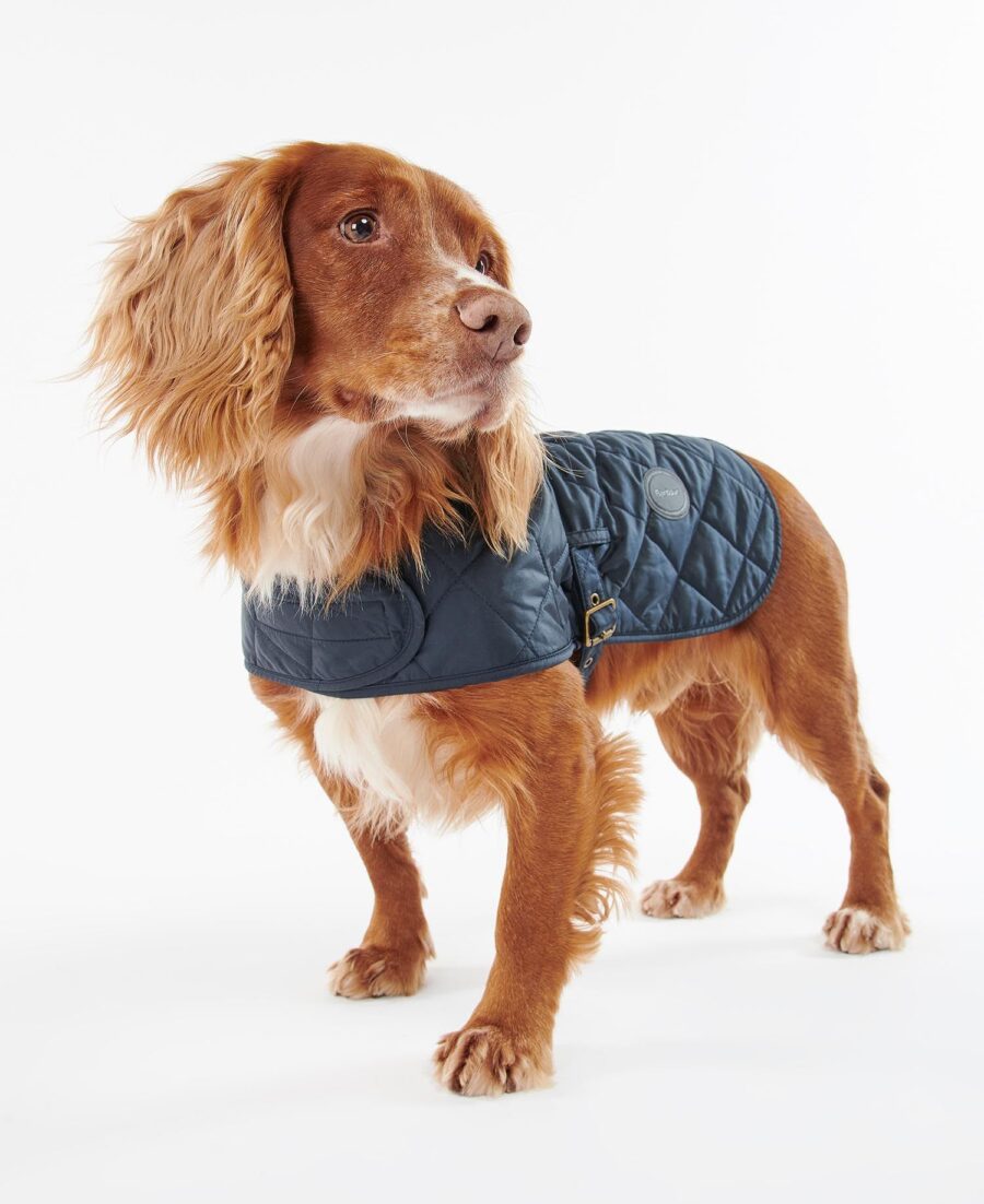 Barbour Quilted Dog Coat- Navy