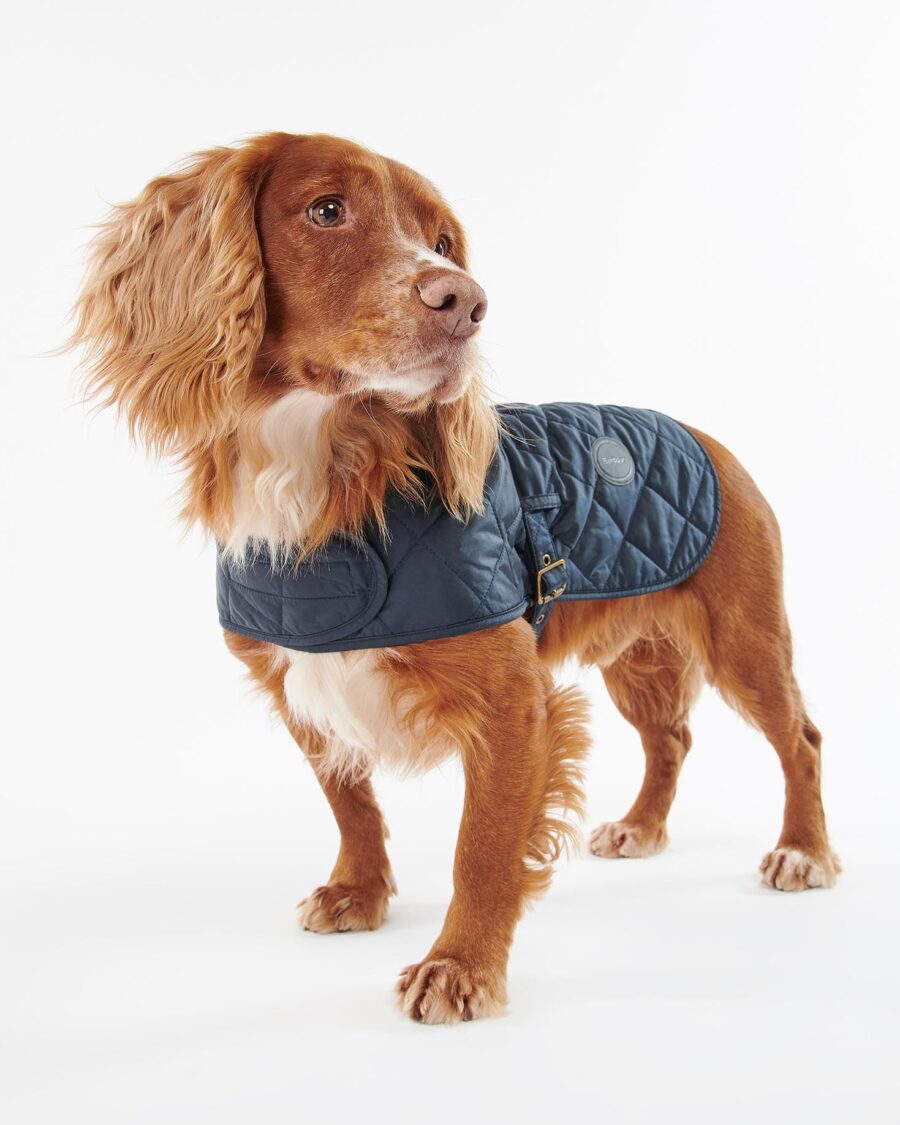 Barbour Quilted Dog Coat- Navy