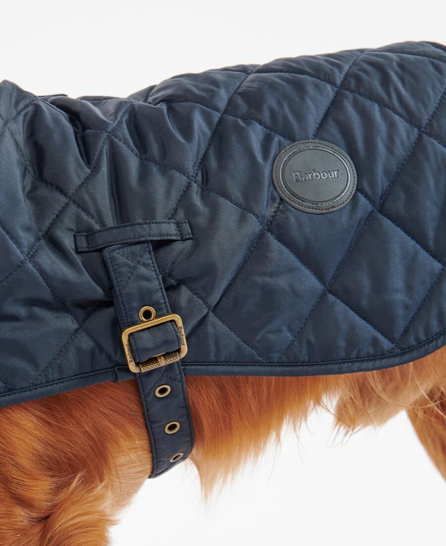 Barbour Quilted Dog Coat- Navy