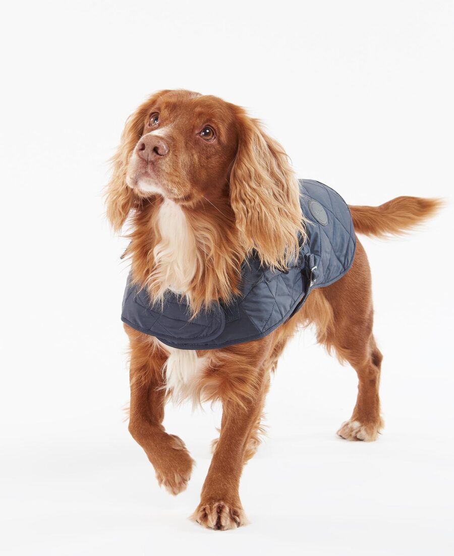 Barbour Quilted Dog Coat- Navy