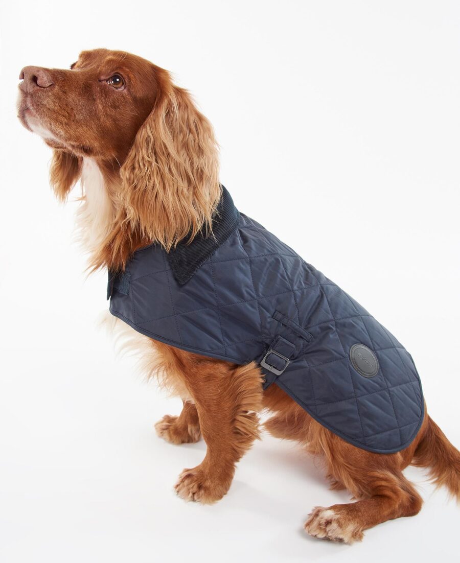 Barbour Quilted Dog Coat- Navy