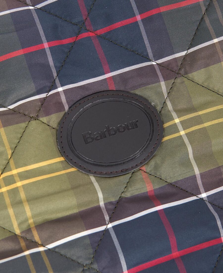 Barbour Quilted Tartan Dog Coat- Classic Tartan