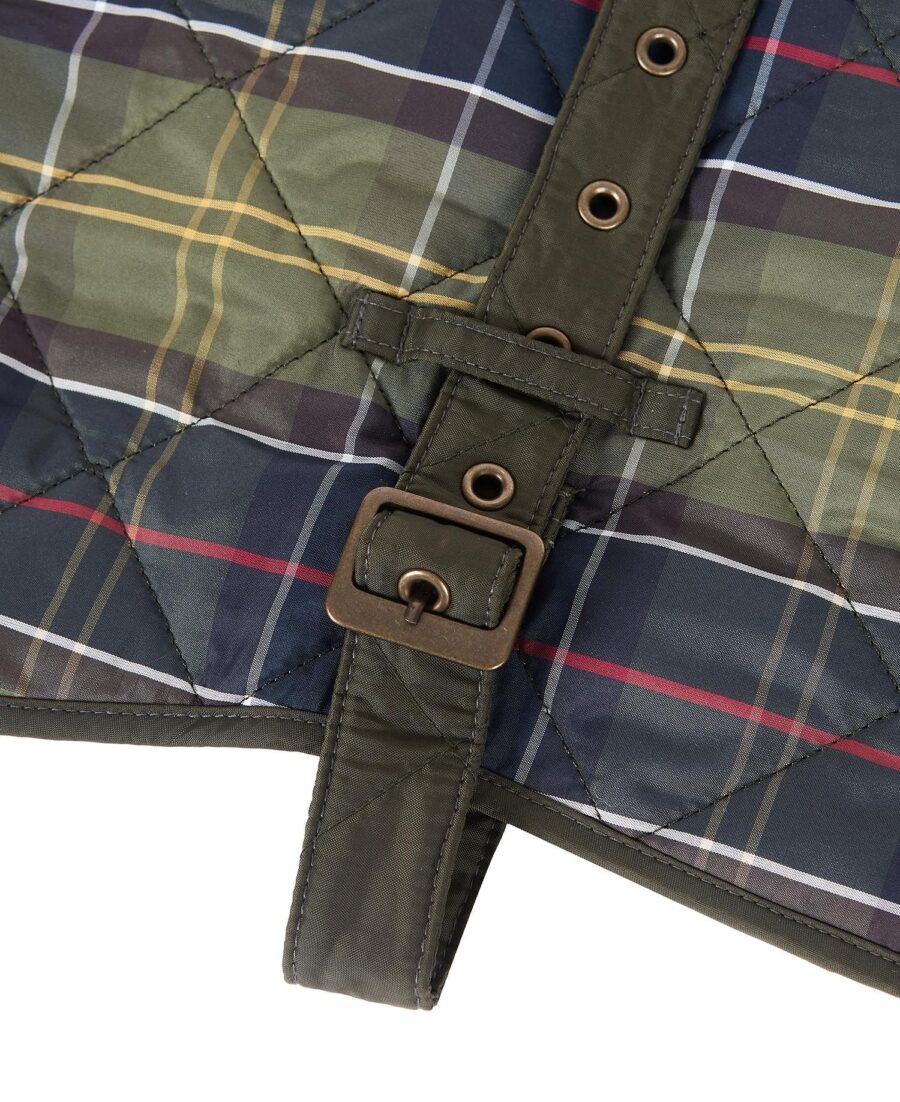 Barbour Quilted Tartan Dog Coat- Classic Tartan