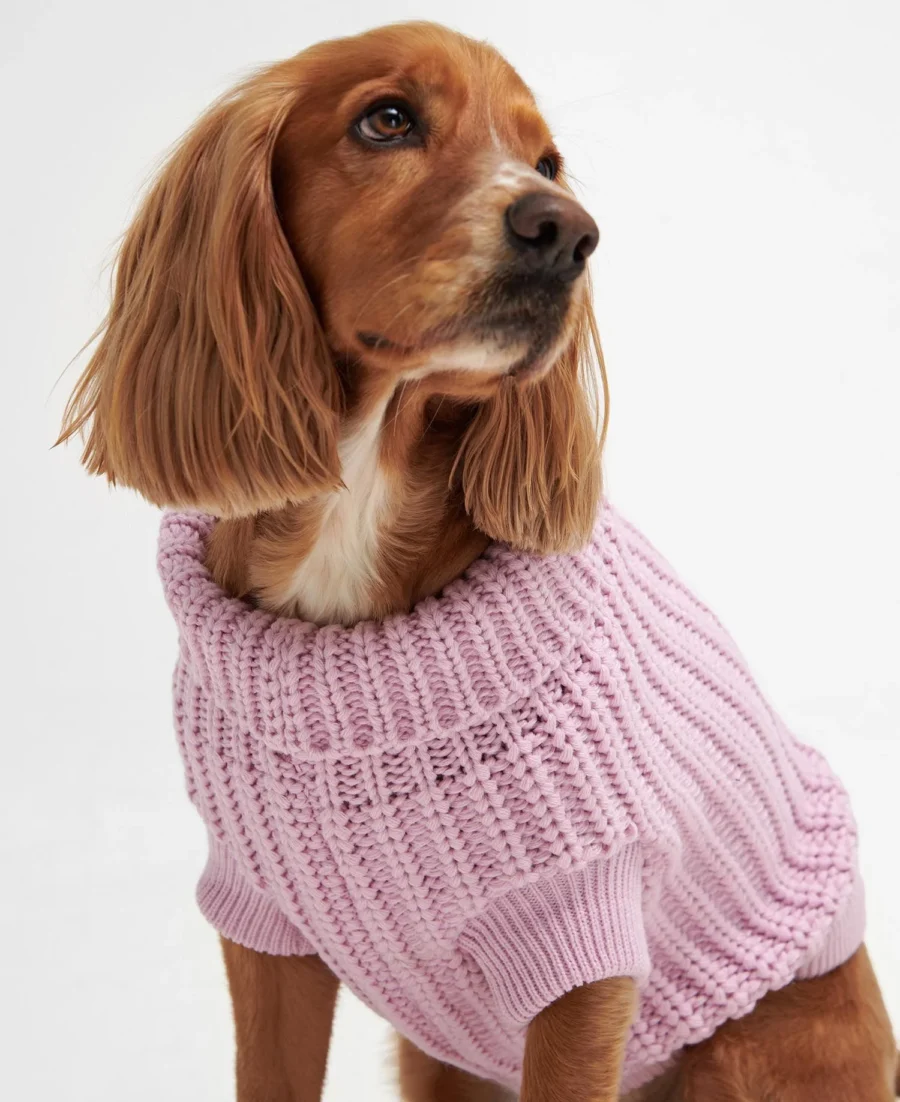 Barbour Saltburn Dog Jumper-Lavender Haze