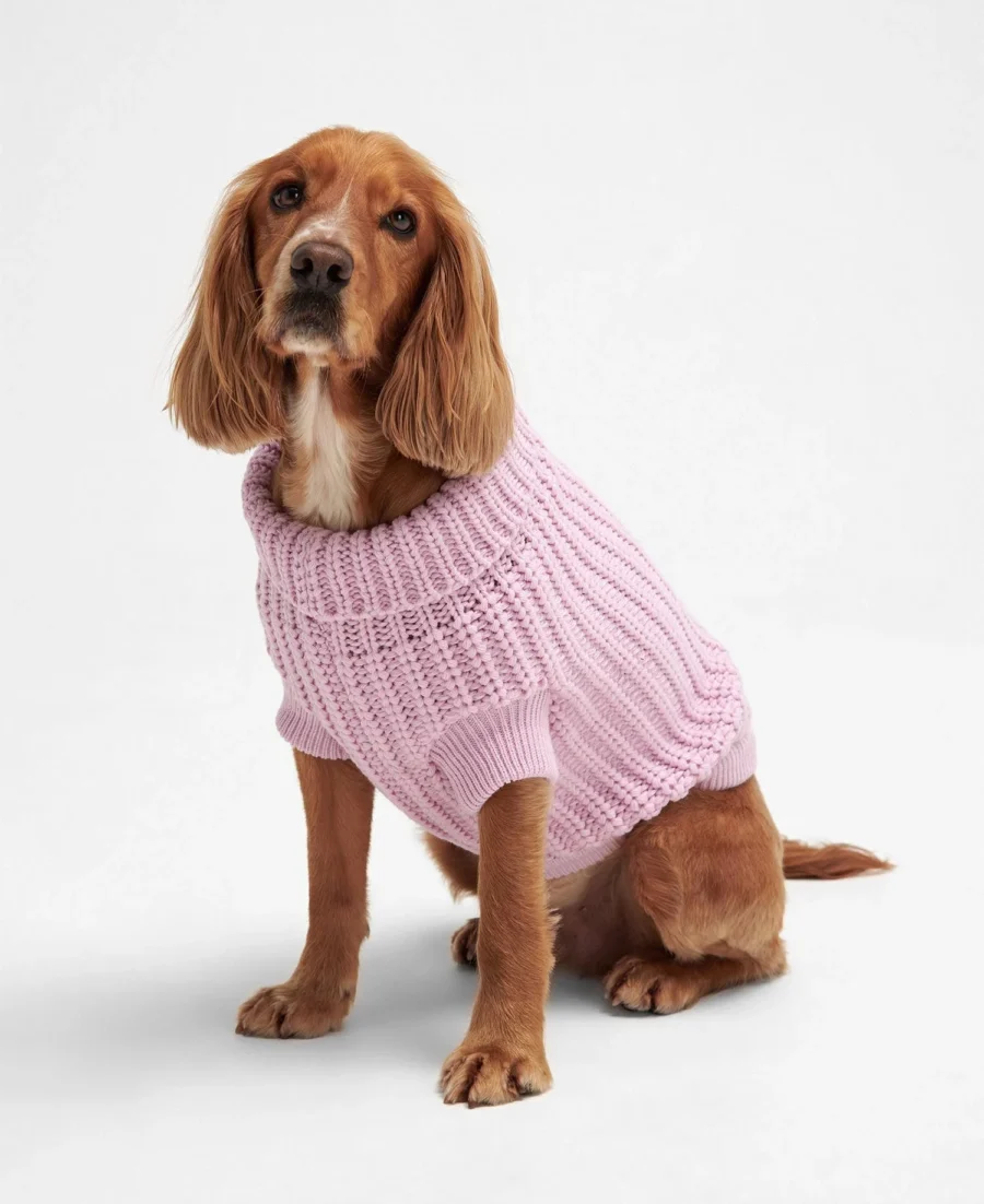 Barbour Saltburn Dog Jumper-Lavender Haze