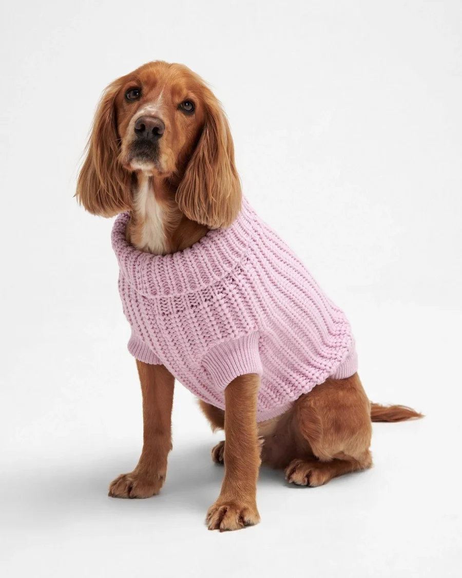 Barbour Saltburn Dog Jumper-Lavender Haze