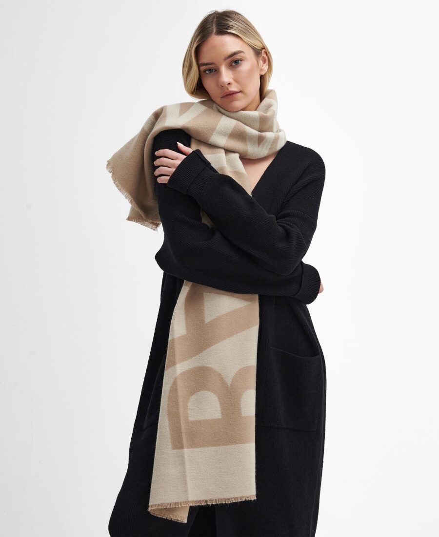 B.Intl Milla Logo Wrap Scarf- Light Trench