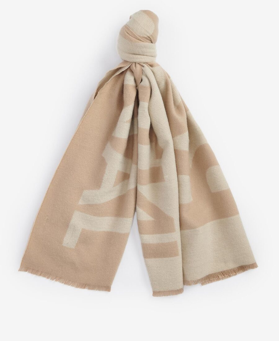 B.Intl Milla Logo Wrap Scarf- Light Trench