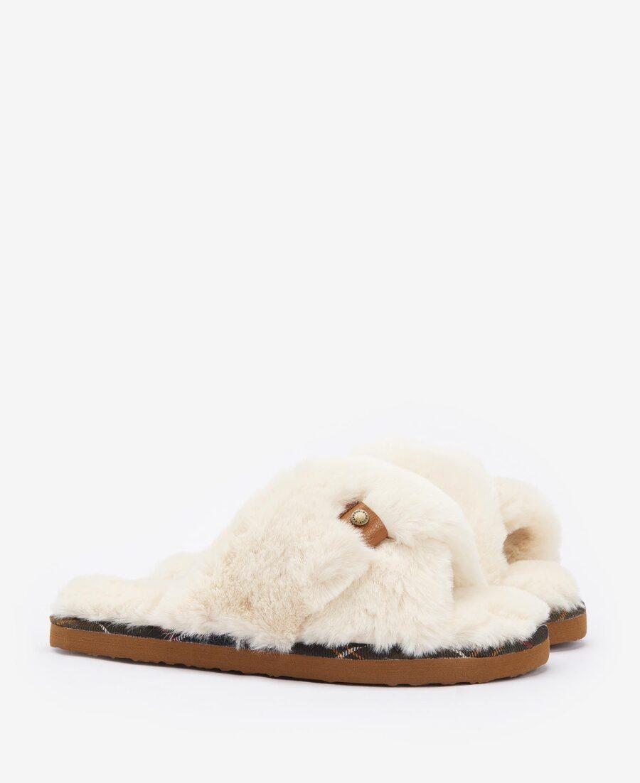 Barbour Eliza Slipper- Ivory