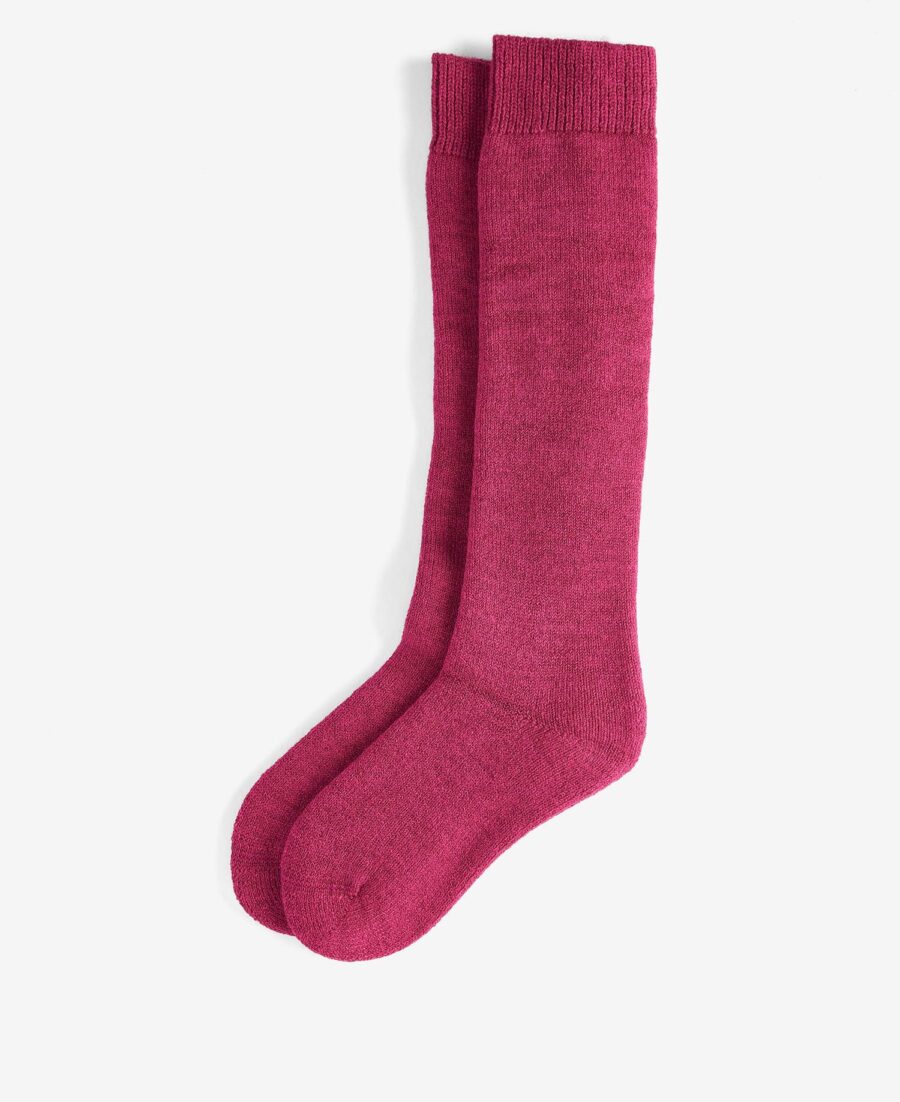 Barbour Wellington Knee Socks- Raspberry