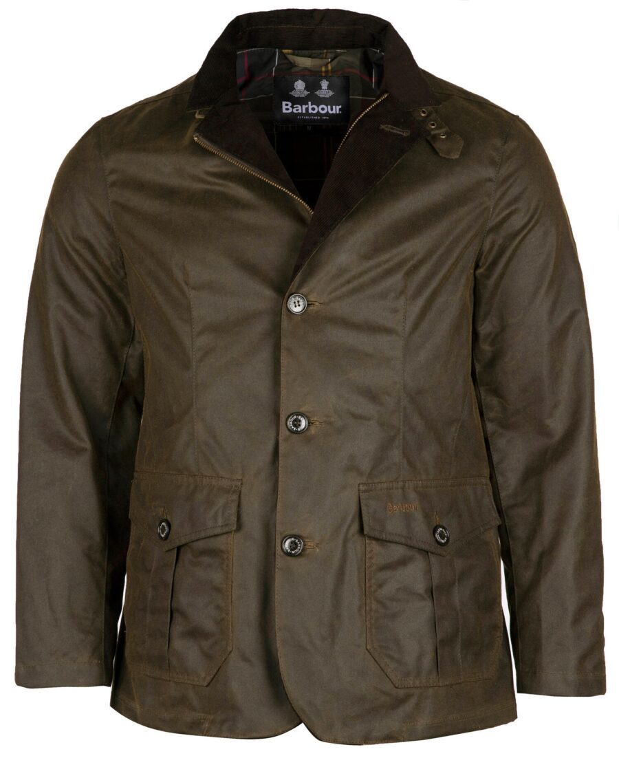 Barbour Lutz Wax Jacket- Olive