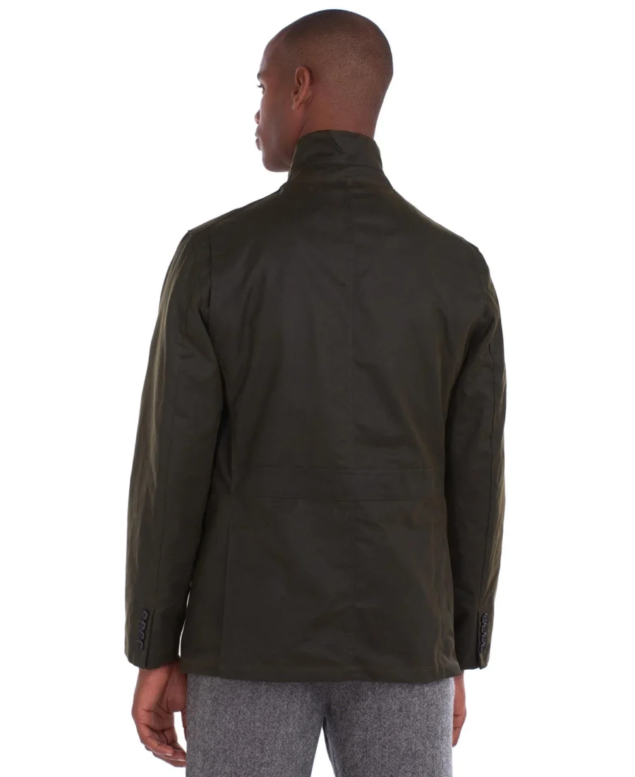 Barbour Lutz Wax Jacket- Olive