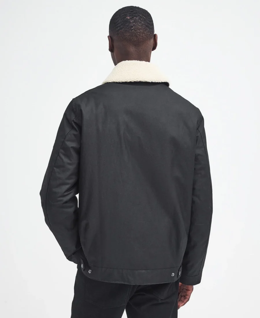 B.Intl Coppice Waxed Jacket-Classic Black