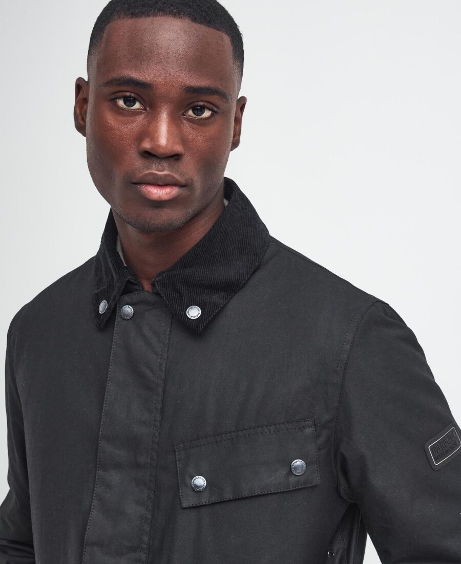 B.Intl Coppice Waxed Jacket-Classic Black