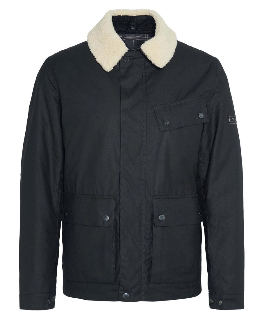 B.Intl Coppice Waxed Jacket-Classic Black