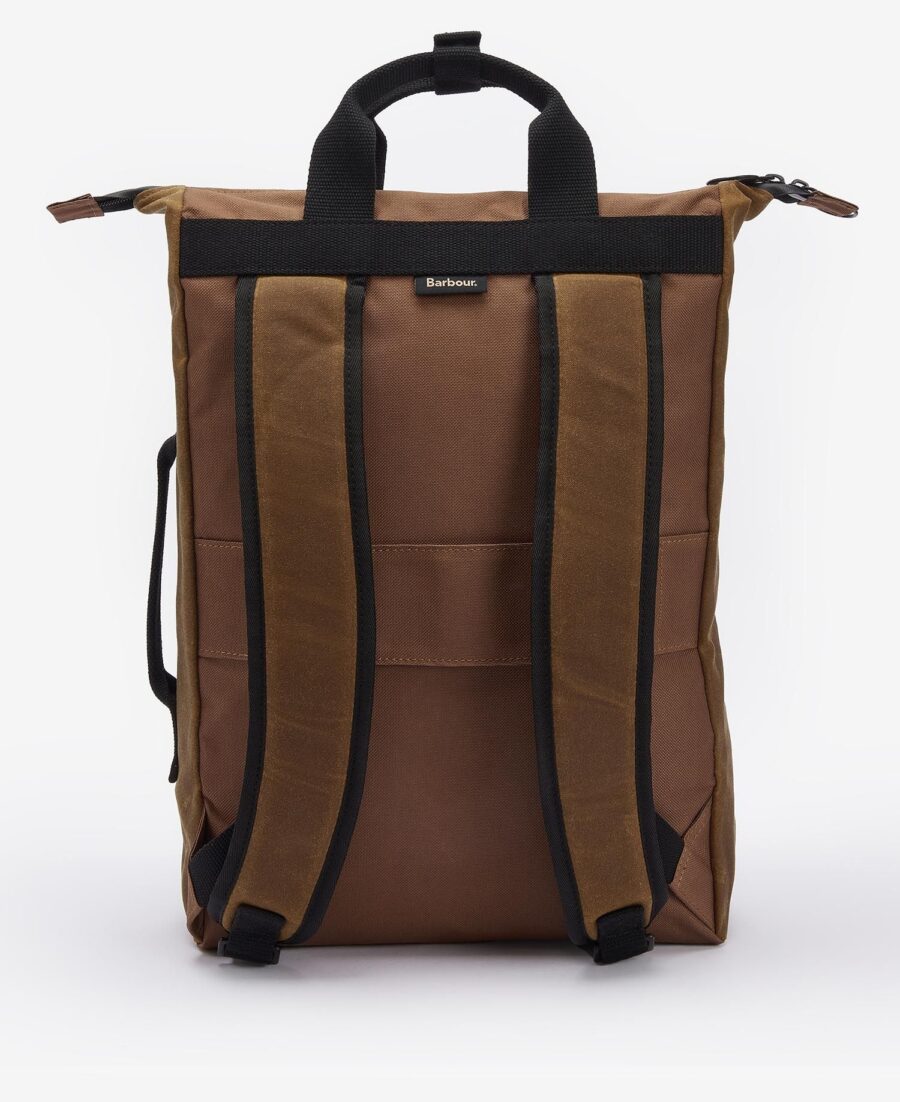 Barbour Field Wax Backpack- Tan/Black