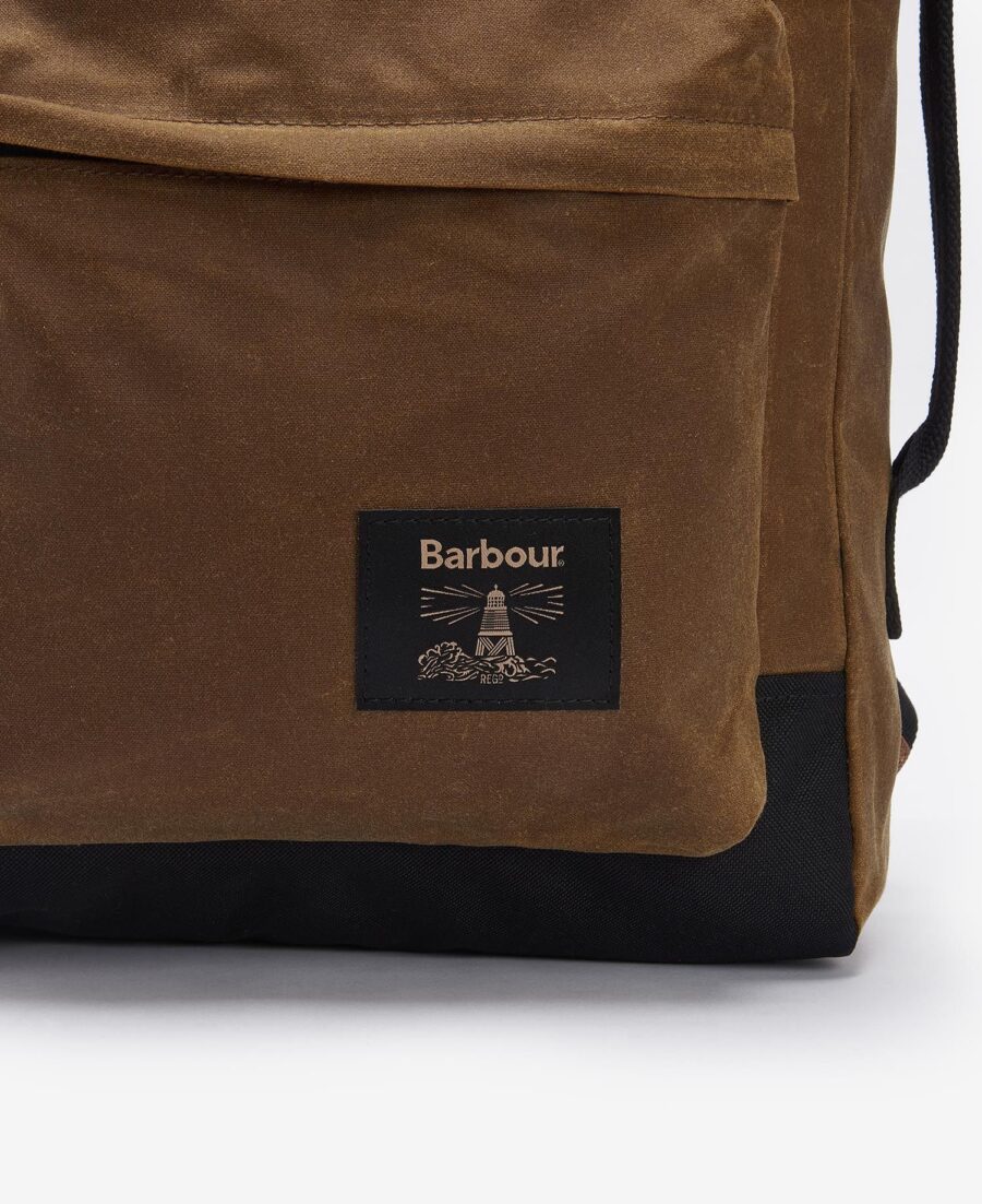 Barbour Field Wax Backpack- Tan/Black