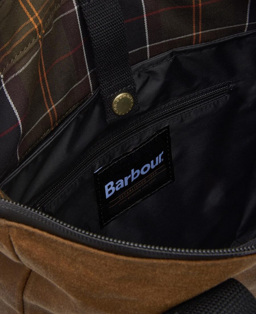 Barbour Field Wax Backpack- Tan/Black