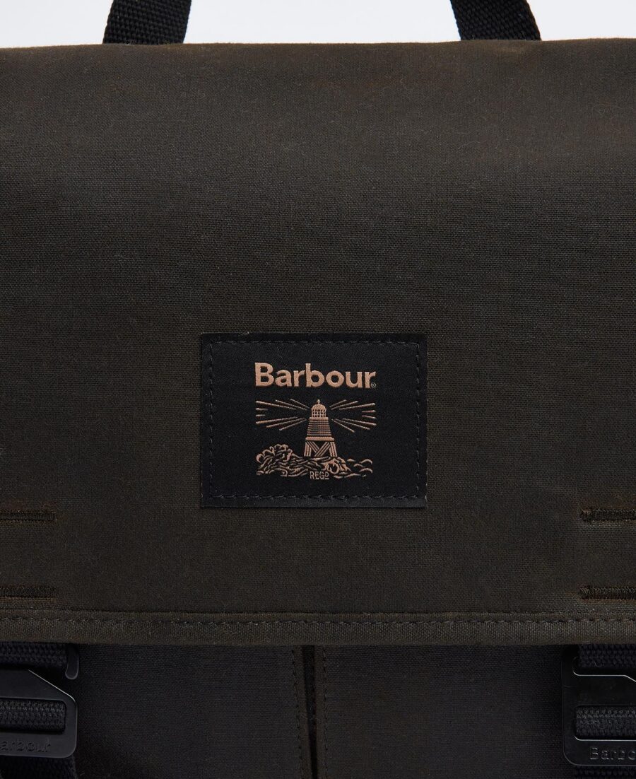 Barbour Field Wax Messenger Bag- Olive