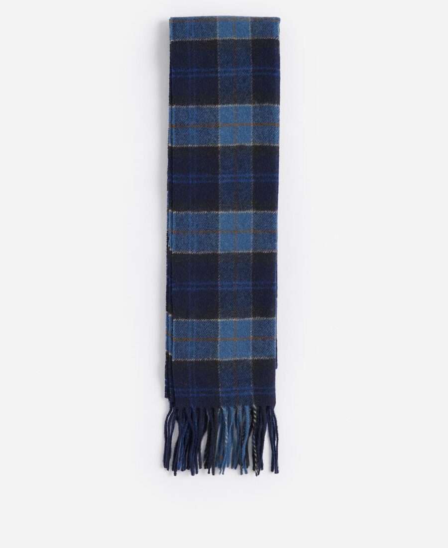 Barbour Tartan Lambswool Scarf- Midnight Tartan