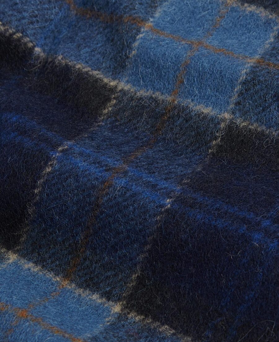 Barbour Tartan Lambswool Scarf- Midnight Tartan